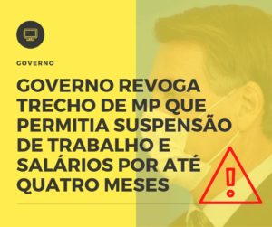 Governo Revoga Trecho De Mp Que Permitia Suspensão De Trabalho E Salários Por Até Quatro Meses Dmc Contabilidade - Contabilidade em Palmas - TO | DMC Contabilidade